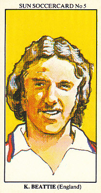 Kevin Beattie England 1978/79 the SUN Soccercards #5